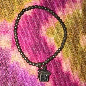 Sterling Silver 925 Prayer Box Stretch Bracelet